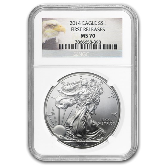 2014 Silver American Eagle MS-70 NGC (FR/ER, Eagle Label) 2014 Silver American Eagle MS-70 NGC (FR/ER, Eagle Label)